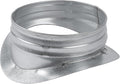Galvanized Steel Saddle Takeoff – Round 90 Degree Splitter for 10” Duct with 6" Outlet Branch Connector - Range Hood Duct Adapter - Heavy Duty Supply/Exhaust Air Ventilation Duct Work Collar
