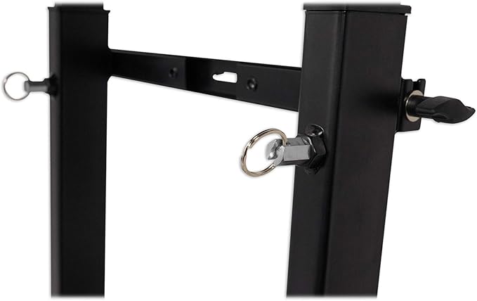 Rockville RXS20 Portable Mixer Stand 300 lbs Capacity, Adjustable Height 24-36in, Adjustable Width 13.8-23.6in, Collapsible, Padded Platform, Perfect for DJs and Musicians