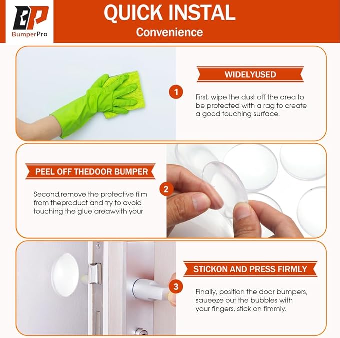 128PCs Clear Cabinet Door Bumpers 1/2", Self Adhesive Silicone Clear Rubber Bumpers for Cabinet Doors, Rubber Stoppers for Furniture, Adhesive Rubber Feet Pads, Drawer Stops-Cabinet Stoppers