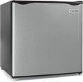 Igloo 1.6 Cu.Ft. Compact Refrigerator, Adjustable Thermostat, Glass Shelves, Includes Scraper, Ice Cube Freezer Drip Tray, Platinum