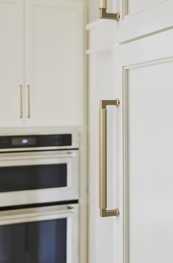 Amerock Ballard 7-9/16 inch (192mm) Center-to-Center Golden Champagne Cabinet Pull, BP37646BBZ