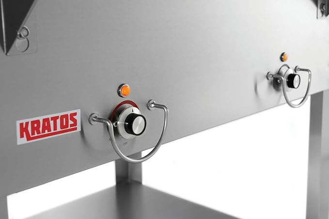 Kratos Commercial Mobile Electric Steam Table/Hot Food Table, 2 Wells, Stainless Steel, NSF 120V (28W-196)