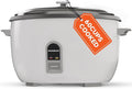 Commercial Rice Cooker, Large Capacity 30-Cup (UnCooked), 60-Cup (Cooked) with One Touch Operation and 12-Hour Keep Warm, Easy to Use and clean,1600W