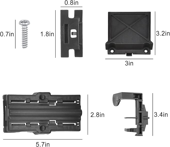 WDTA50SAHZ0 Upper Rack Parts W10712395 by AMI PARTS, Dishwasher Top Rack Fit for Ken-more Kitchen-aid Whirl-pool Dishwasher, Replace W10350375 AP5957560 WDT750SAHZ0 WDT970SAHZ0 WDT730PAHZ0