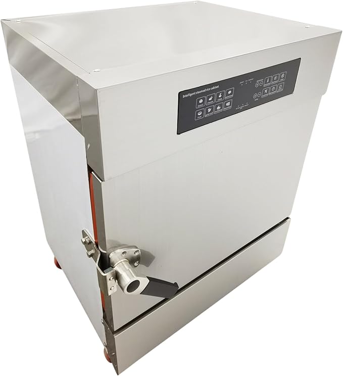 220V 1PH Commercial Electric Steamer 6000W Warming Cabinet Steam Box 4 Tray Intelligent Steaming Cabine for steamed rice, buns, meat, seafood