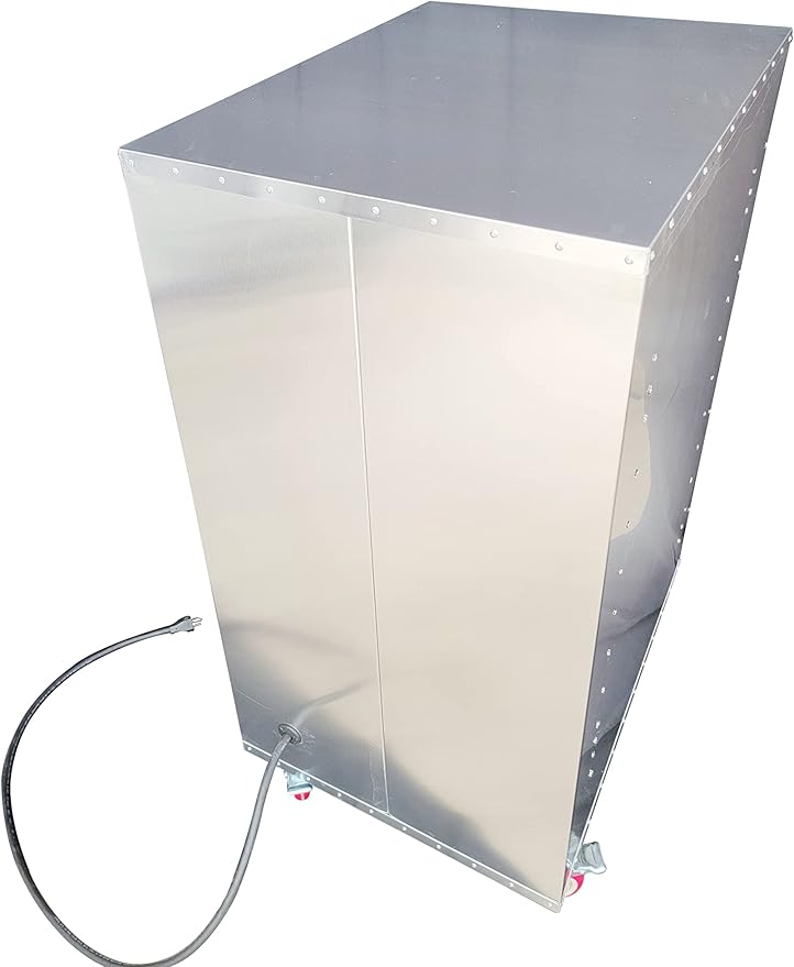 HeatMax 4 Foot Large Fully Insulated Commercial Electric Food Warmer Holding Cabinet for Full Size Pans, Churches, Schools, Catering, Fully Assembled, Made in USA with Service and Support, 120V Plug