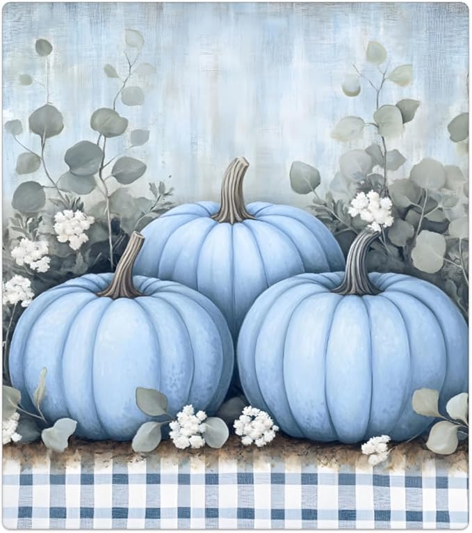 Autumn Pumpkin Plaid Dishwasher Magnet Cover for The Front Dishwasher Door Cover Panel Decals Magnetic Refrigerator Cover for Kitchen Farmhouse Home Decor 23 X 26 in