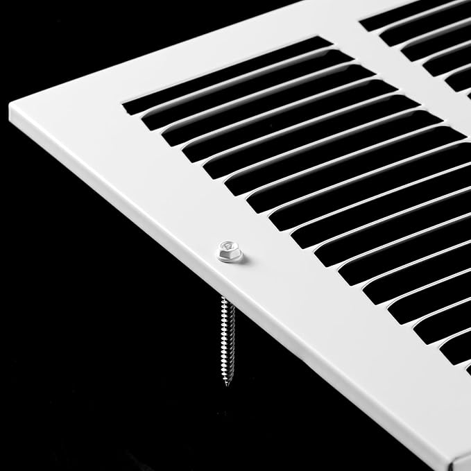 30x8 Return Air Grille(Duct Opening Size),Air Return Vent Cover,Flat Vent Cover,Rejillas De Aire Acondicionado para Casa,Return Air Grilles,Outer Dimensions:31.75"Wx9.75"H(30"W x 8"H, Duct Opening)