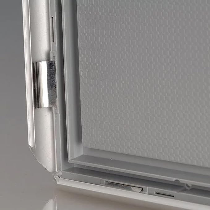 DisplaysMarket 8.5x11 Snap Frame for Wall Mount, Opti Frame, 1 inch Profile- Silver, 10