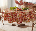 Newbridge Thanksgiving Falling Leaves 60x84 Inch Oval Vinyl Fall Tablecloth