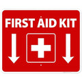 First Aid Kit Sign, (SI-1040) 24x30 Inches, Rust Free .063 Aluminum, Fade Resistant, Made in USA