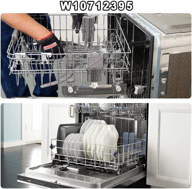 WDTA50SAHZ0 Upper Rack Parts W10712395 by AMI PARTS, Dishwasher Top Rack Fit for Ken-more Kitchen-aid Whirl-pool Dishwasher, Replace W10350375 AP5957560 WDT750SAHZ0 WDT970SAHZ0 WDT730PAHZ0