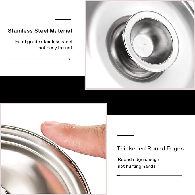 4 Inch Universal Pan Lid, 2Pcs Stainless Steel Bowl Cover, Small Pot Lid Milk Cookware Lid Replacement Accessories, 10cm