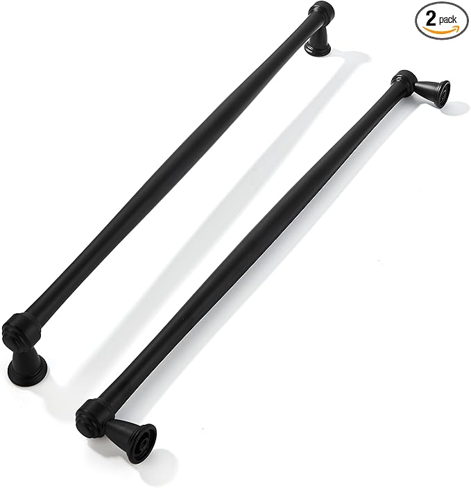 khtumeware 2 Pack 12 Inch(305mm) Black Cabinet Pulls Black Kitchen Matte Black Cabinet Handles Kitchen Cabinet Hardware for Cupboard Drawer Handles Dresser Pulls