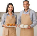 Native Fab Kitchen Apron 2 Pack - 100% Cotton Adjustable, Durable Apron with Pockets, Perfect for Cooking, Baking, Grilling