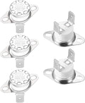 uxcell KSD301 Thermostat 210°C/410°F 10A Normally Closed N.C Adjust Snap Disc Temperature Switch for Microwaves,Oven,Coffee Maker 5pcs,Ceramic Material