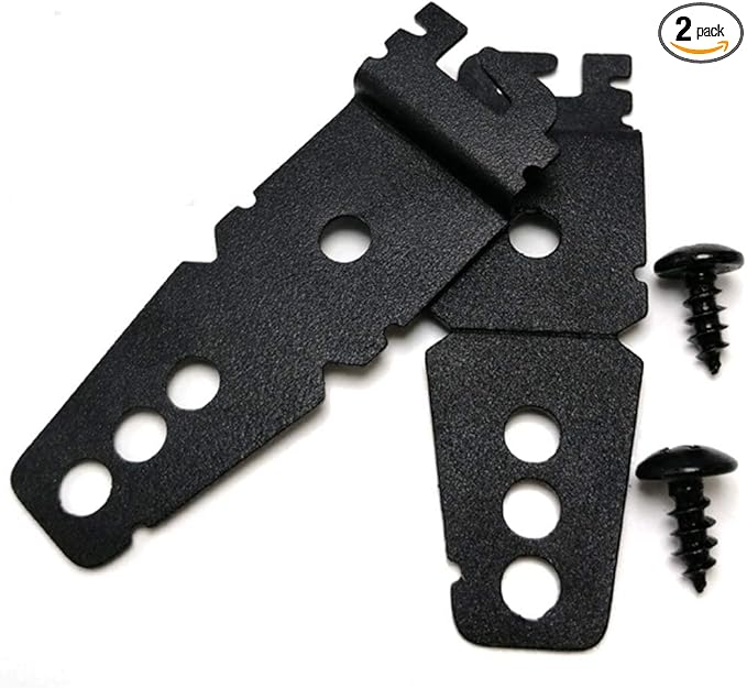 (Upgraded) 2 Pack 8269145 Dishwasher Mounting Bracket Black Replacement with Screws Compatible with Whirlpool & KitchenAid Dishwashers, Replaces Wp8269145, Ap3039168, Ps393134
