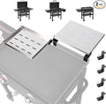 Utheer 2-Pack Griddle Warming Rack for Blackstone 28" Griddles, Stainless Steel Flat Top Grill Accessories | Reversible Rack Adds Prep Space, Foldable Clip-On Design Expands Cooking & Holding Area