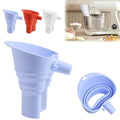 Silicone Foldable Flour Funnel for Kitchen Aid Mixer,Easy Pour No-Mess Attachment,Anti-Splash Accessory,Fits Tilt-Head 4.5–7 Qt (KSM153),Durable Dishwasher-Safe Baking Tool(Blue)