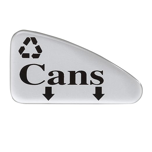 Safco Trash Can Recycling Bin Combo, 30 Gallon Indoor Kitchen Use, Stainless Steel Contemporary, Silver