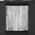 Dishwasher Magnet Cover Beach Wooden Texture Reusable Dishwasher Magnetic Cover Sticker Decorative Dish Washer Door Cover Panel for Home Kitcen Appliance