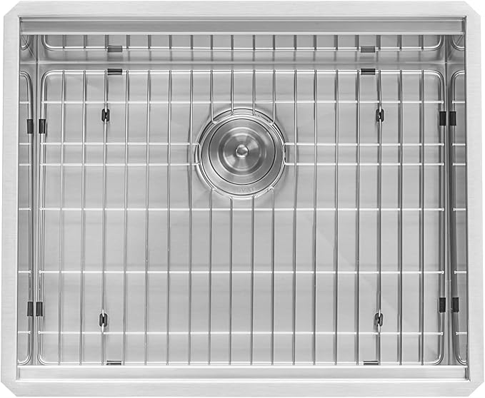 Ruvati 21-inch Workstation Bar Prep Undermount 16 Gauge Ledge Kitchen Sink Stainless Steel Single Bowl - RVH8307
