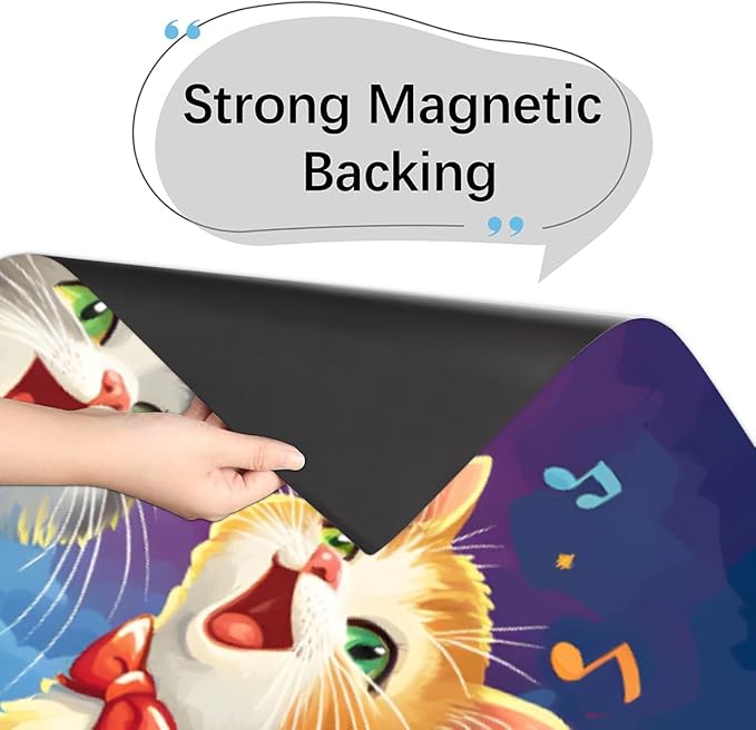 Cute Cat Moon Animal Dishwasher Magnet Cover for The Front Dishwasher Door Cover Panel Decals Magnetic Refrigerator Cover for Kitchen Farmhouse Home Decor 23 X 26 in