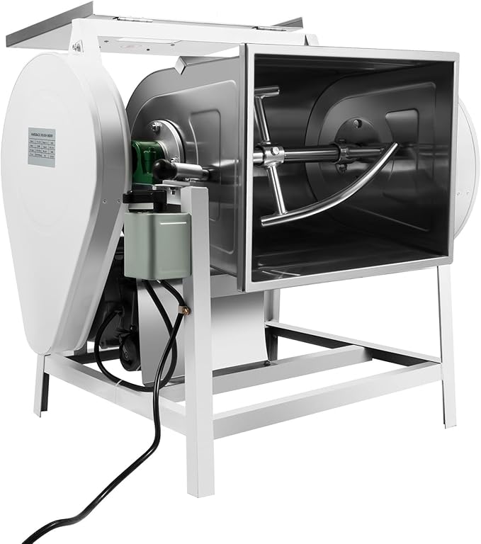 Commercial Dough Mixer Big Electric Flour Mixing Machine 1500W 30QT Large Capacity Heavy Duty Dough Kneading Machine with 90° Tilt Bowl, Dual Rotation for Bakeries, Pizzerias, Restaurants