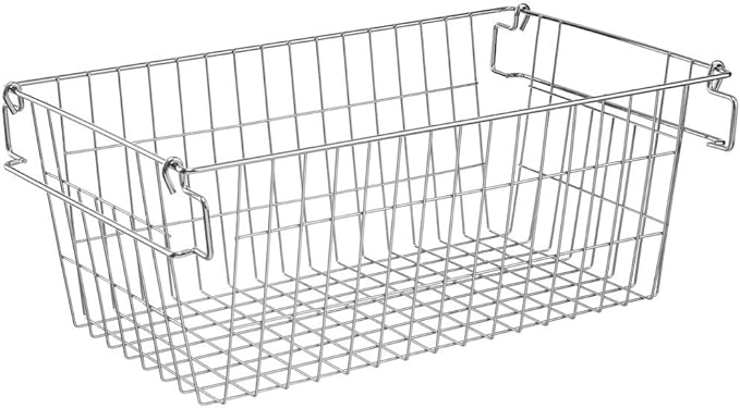 SANNO Freezer Storage Bins,Chest Organizer Wire Storage Baskets, Cubby Bins for Kitchen, Home, Pantry Snack, Vegetable, Potato, Onion