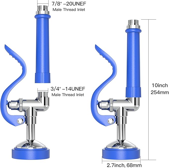 Commercial Dish Sprayer for Restaurant Sink: Akwadu Commercial Sink Sprayer for Commercial Faucets - High Pressure Pre Rinse Sprayers Replacement for Kitchen Dishwasher