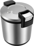 120 Cup Large Capacity Commercial Rice Cooker Warmer with Nonstick Inner Pot, Adjust Temper Soup Warmers Sushi Rice Warmer for Restaurant Party Family, Only Warm Function (Stainless Steel Style)