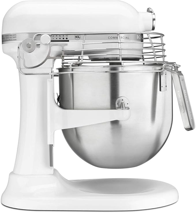 KitchenAid Commercial Series 8 Quart Bowl-Lift Stand Mixer with Stainless Steel Bowl Guard - KSMC895