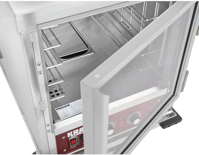 Kratos Half Size Commercial Universal Insulated Holding and Proofing Cabinet, Holds Sheet Pans and Food Pans, Undercounter Heated Cabinet for Restaurants, 120V, 1440W (28W-371)