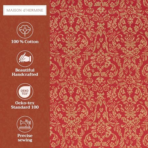 Maison d' Hermine Placemats Set of 4 Reusable 100% Cotton (13"x19")