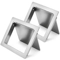 2 Pcs 304 Stainless Steel Trash Chute Lid Replacement, 7" x 9" Side Mounted Trash Chute with Hinged Inward Flip Garbage Bin Lids for Home Bathroom Commercial Cabinet Kitchen (Side-swing Lid)