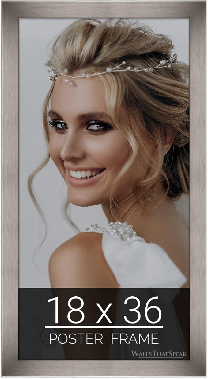 wallsthatspeak 18x36 Stainless Picture Frame for Puzzles Posters Photos or Artwork