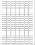 Small Sticky Labels White Rectangular Labels 1" x 0.375 + Bonus Color Labels - White Coding Labels for Printer Produce Excellent Results with Laser Printer-Template Included! 1660 Pack
