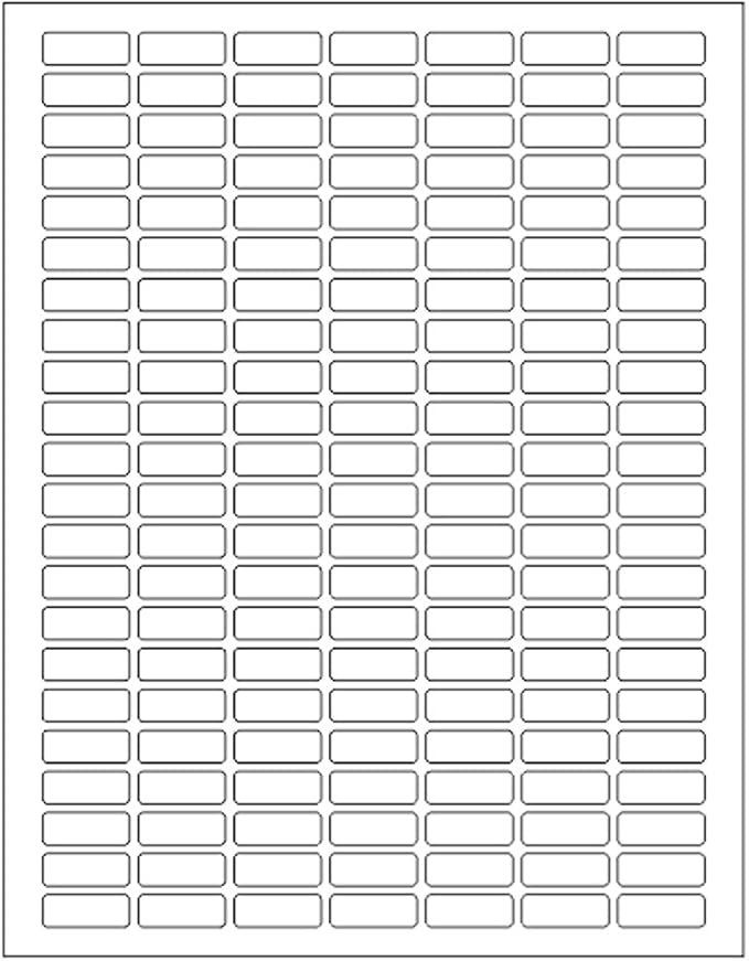 White Rectangular Labels + Bonus Color Stickers - White Color-Coding Labels - Laser Printer Template Included 1630 Pack