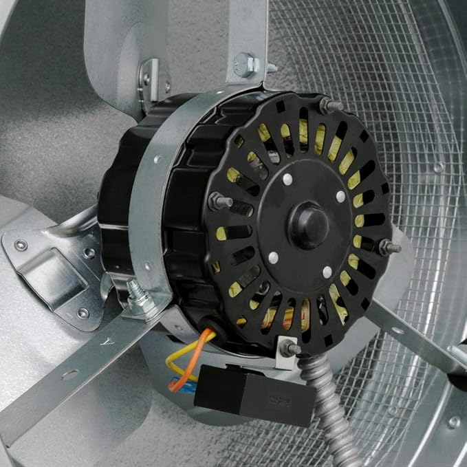 Master Flow GAF 1000 CFM Power Roof Mount Attic Vent Fan with Thermostat (PT6): Easy Installation & Efficient Exhaust Ventillation | Airflow Capacity for attic Spaces Upto 1600 sq.ft. - Mill