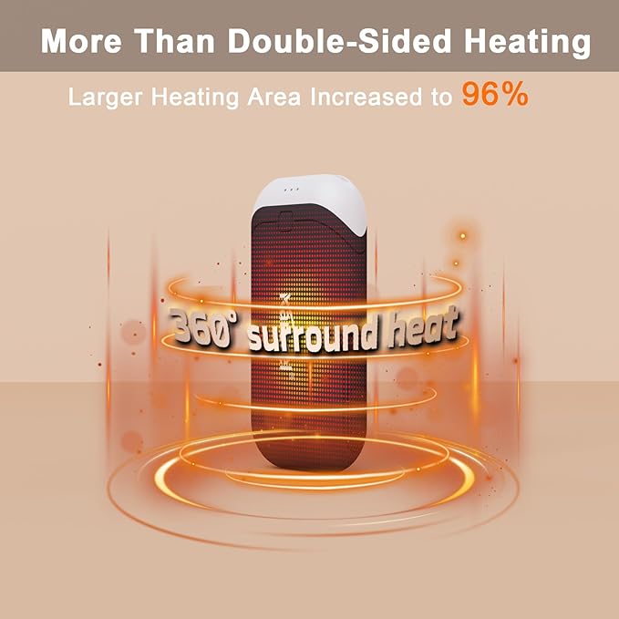 Karecel Heat-Conducting Silicone Rechargeable Hand Warmers 2 Pack, 10,000mAh Double-Sided Heating USB Electric Hand Warmers, Portable Pocket Heated Handwarmers, Hunting Essentials, Men Women Gifts