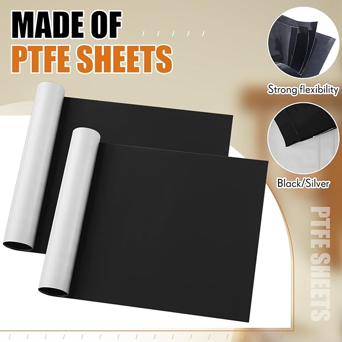 5 Pack 33''x12.25'' PTFE Release Sheets Non Stick Toaster Release Sheet PTFE Liner Compatible with Antunes Roundup VCT 25, 50, 1000, 2000 Series Toaster Replaces 7001167, 7000250 for Bread