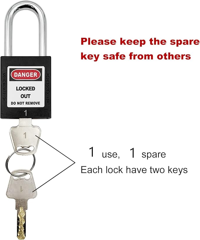 Lockout Tagout Locks, Safety Padlocks, Loto Locks Keyed Differently Lock Out Tag Out Device Plastic