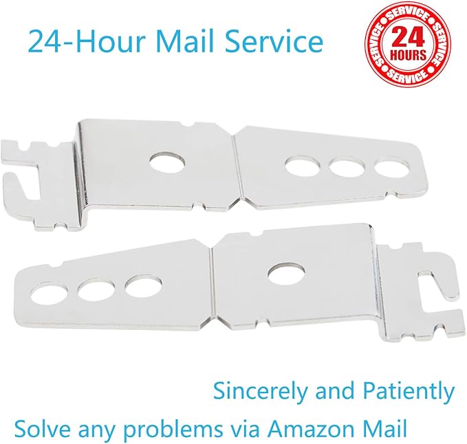 Reyhoar 2 Pack 8269145 Undercounter Dishwasher Upper Mounting Bracket Replacement with Screws Compatible with Whirlpool & KitchenAid Dishwashers, Replaces WP8269145 AP3039168 PS393134