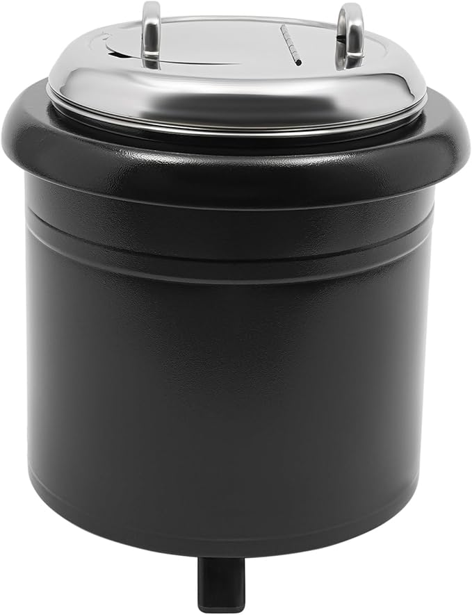 13QT Electric Soup Warmer, 400W Commercial Food/Soup Kettle Warmer for Restaurants and Party, Home, Catering (Black)