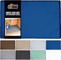 GORILLA GRIP Waterproof Silicone Under Sink Mat with Raised Lip for Kitchen and Bathroom, Cabinet Shelf Liner Stay in Place Mats Dishwasher Safe Drawer Liner, Organizer Tray, 19 x 34 in, Blue