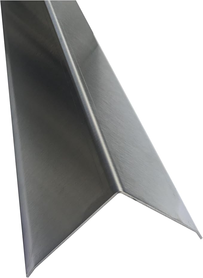 Brushed 304 Stainless Steel Corner Guards, 48" Wall Protectors, 20ga & 16ga, Available in 1/2" to 4", Multi-Pack Options (1, 2, 5, or 10) (5, 3 1/2 x 3 1/2, 16ga, with Hug Edges)