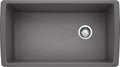 BLANCO, Cinder 441764 DIAMOND SILGRANIT Super Single Undermount Kitchen Sink, 33.5" X 18.5"