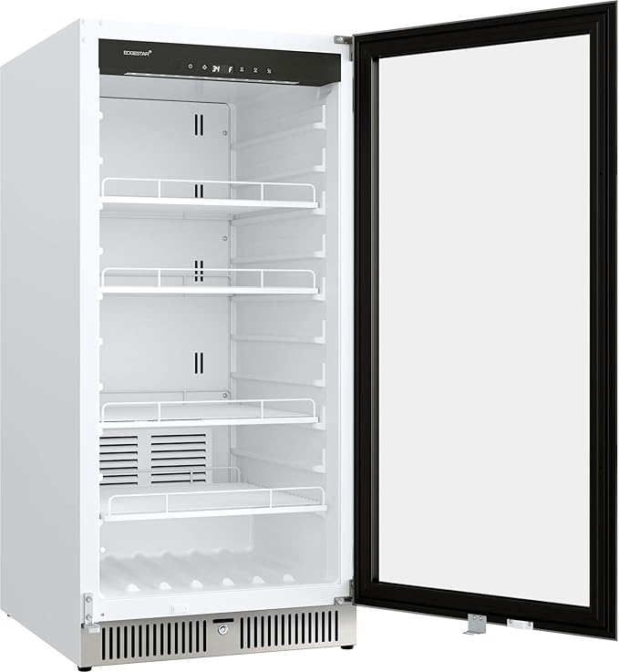 EdgeStar VBM91SS 24 Inch Wide 9.53 Cu. Ft. Commercial Beverage Merchandiser With Temperature Alarm and Reversible Door