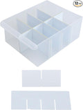 (12-Pack) Large Drawer Configurable Dividers compatible with Craftsman, ArtBin Craft Storage Cabinets, (12 Width + 3 Length Dividers), (Dividers Only)