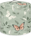 Dust Cover for 6 Quart Pressure Cooker Cover Dust Protection Easy Cleaning Electric Appliance Air Fryer with Pocket Home Decor, Butterfly Leaf Green
